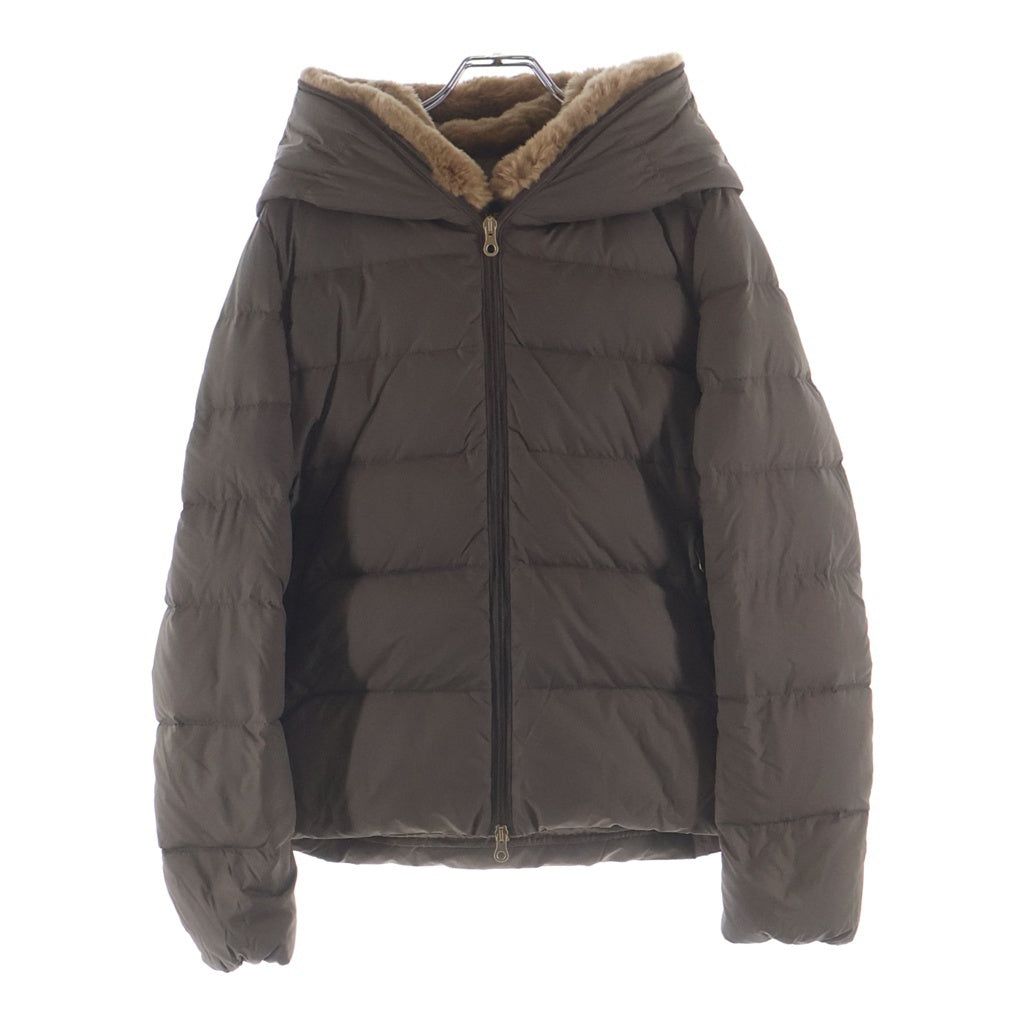 DUVETICA(デュベティカ) ファー ダウンジャケット カーキ ナイロン×ファー #42 192-D1514470N00-11620-RW レディース