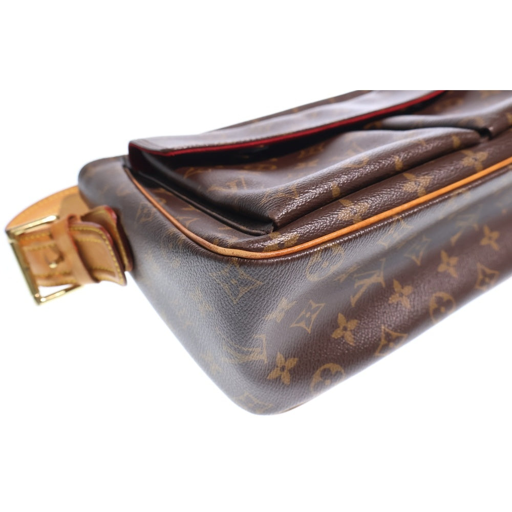 LOUIS VUITTON ルイヴィトン ヴィバシテGM モノグラム PVC レザー ワンショルダーバッグ ゴールド金具 ブラウン M51163 LOUIS VUITTON(ルイヴィトン) ヴィバシテGM モノグラム PVC レザー