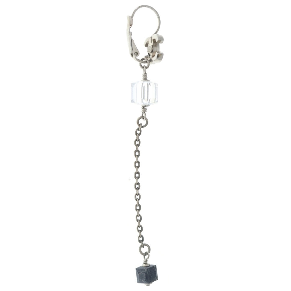 CHANEL(シャネル) ココマーク アクリルキューブ イヤリング シルバー レディース