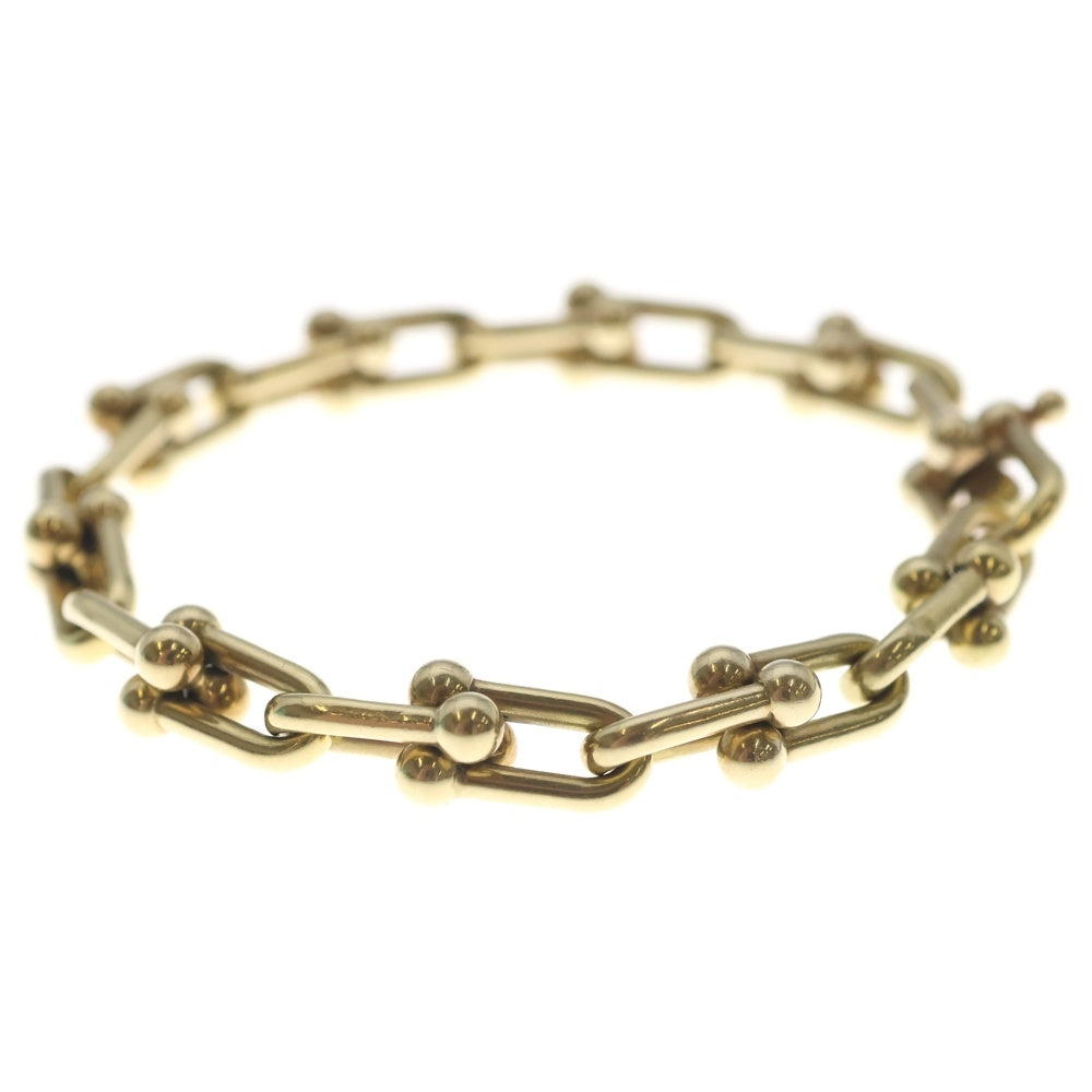 TIFFANY & Co.(ティファニー) ハードウェア ミディアム リンク ブレスレット Au750 K18 YG イエローゴールド レディース