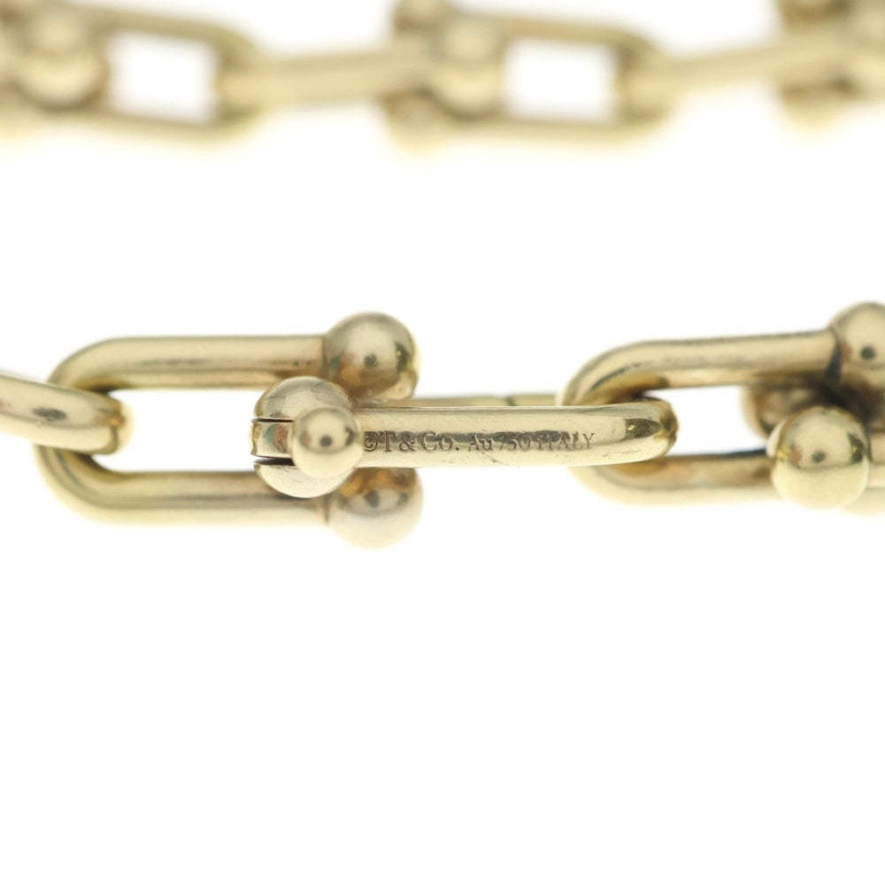 TIFFANY & Co.(ティファニー) ハードウェア ミディアム リンク ブレスレット Au750 K18 YG イエローゴールド レディース