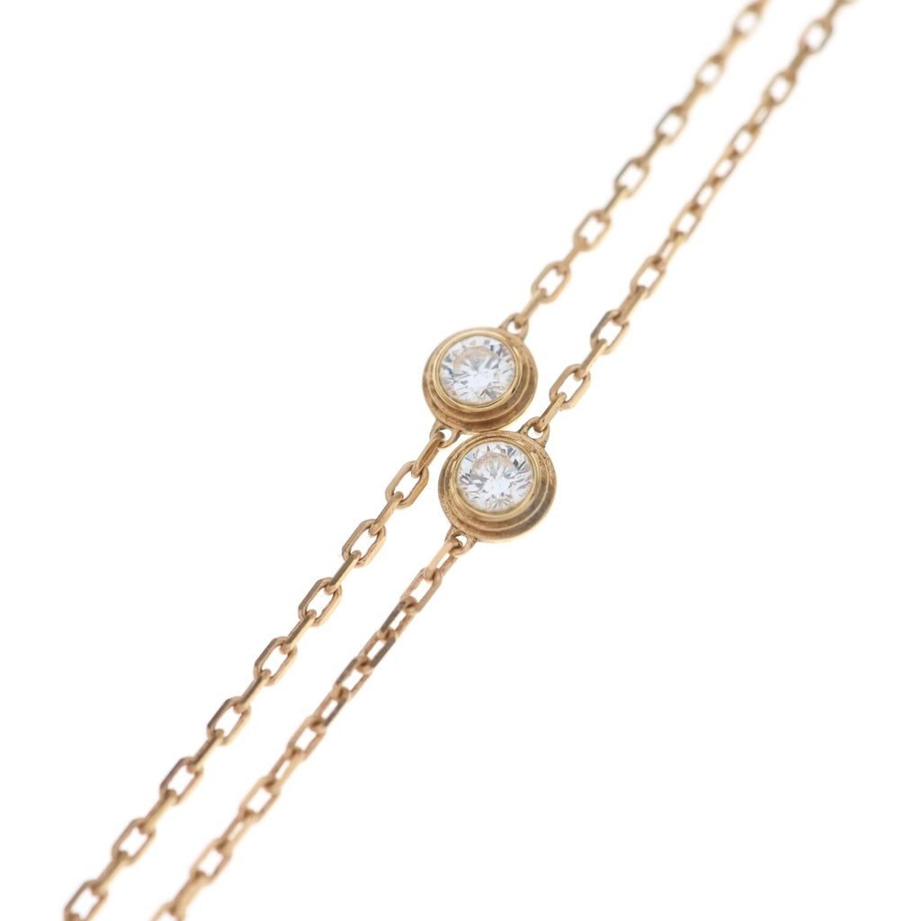 Cartier(カルティエ) ディアマンレジェ 8PD ダイヤネックレス Au750 K18 PG ピンクゴールド レディース