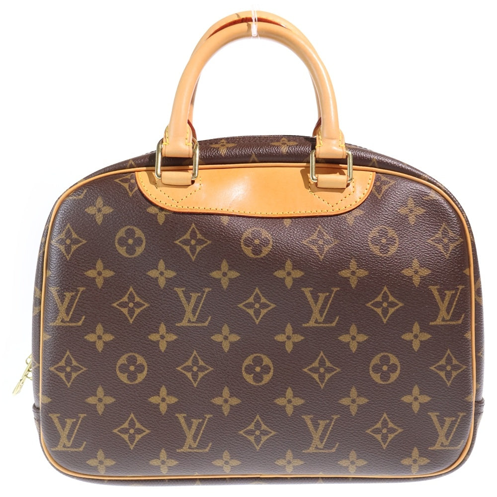 LOUIS VUITTON(ルイヴィトン) モノグラム トゥルーヴィル ハンドバッグ ブラウン レザー×PVC M42228 ゴールド金具 レディース