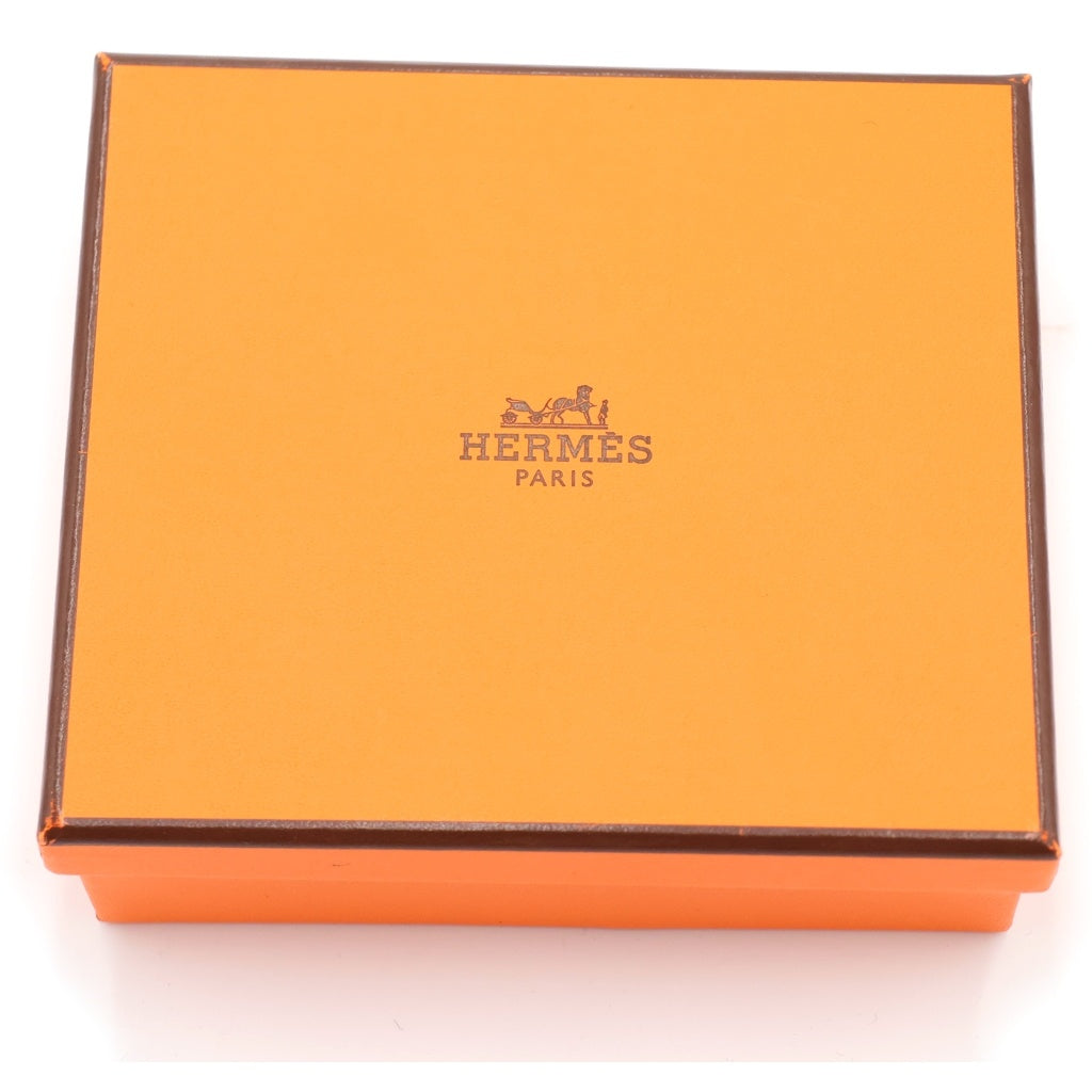 HERMES(エルメス) ベアン コンビネ コンパクトウォレット 三つ折り財布 コインケース グレージュ×グレー エプソン×アリゲーター シルバー金具 W刻印