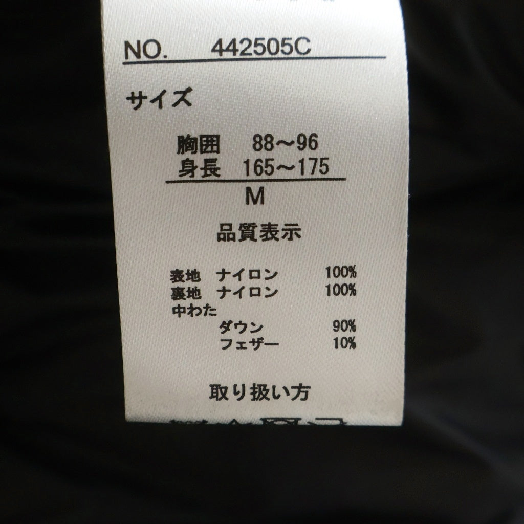 FIRST DOWN(ファーストダウン) ロゴテープ ナイロン フーデッドダウンジャケット 442505C ブラック レディース