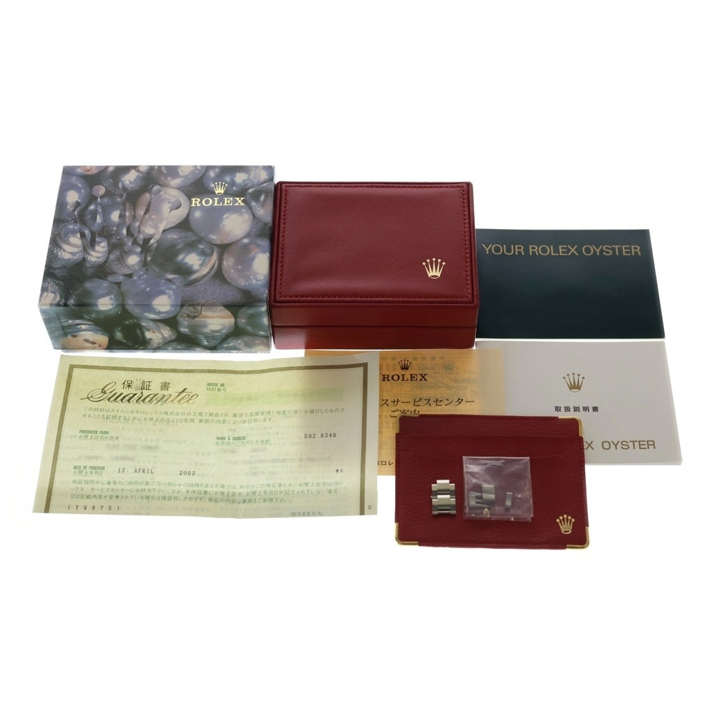 ROLEX(ロレックス) 77080 オイスターパーペチュアル 黒文字盤 SS/AT ステンレス 自動巻き Y番 ボーイズ 腕時計