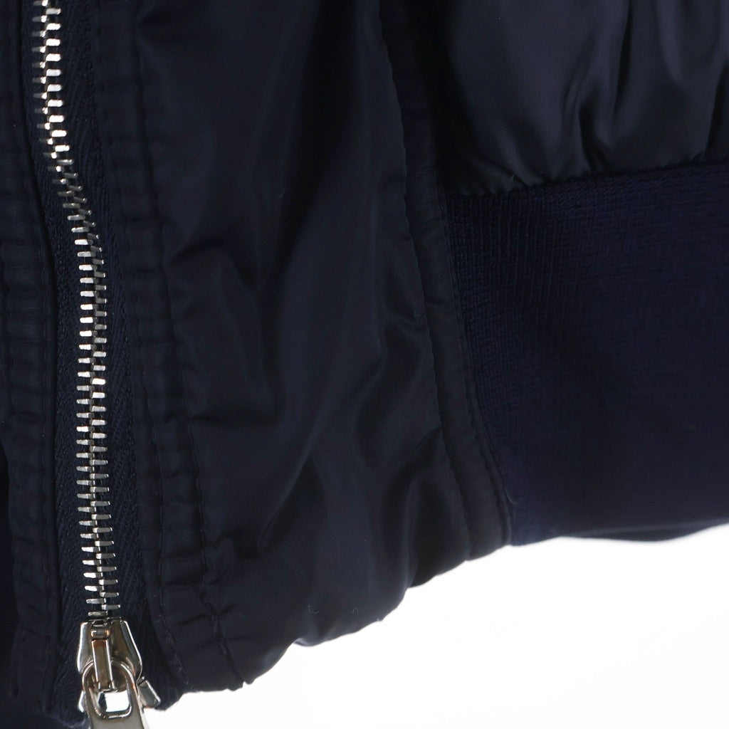 MONCLER(モンクレール) ■ROME ダブルジップ ブルゾン ダウンジャケット ネイビー ナイロン レディース
