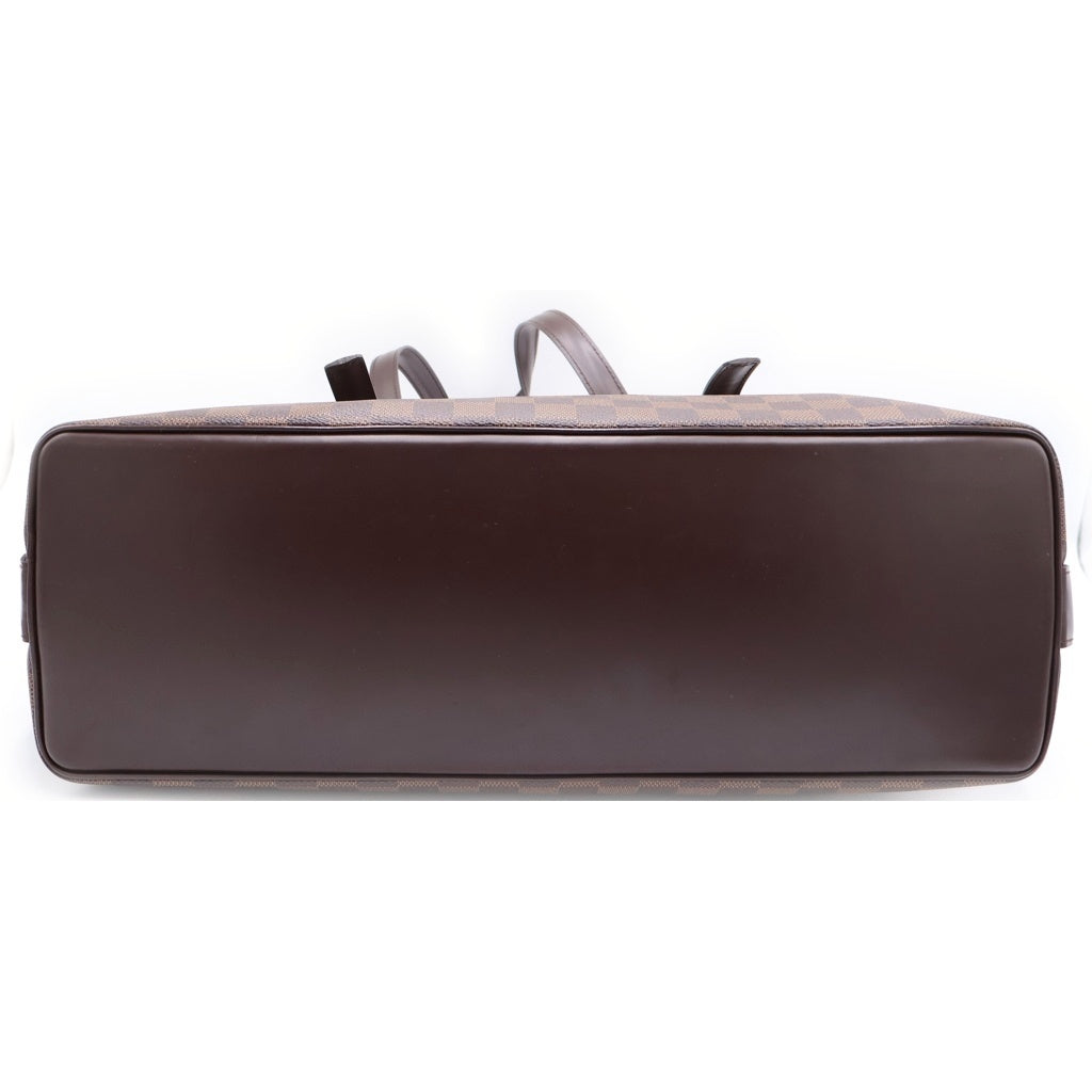 LOUIS VUITTON(ルイヴィトン) ダミエ チェルシー ハンドバッグ ボストンバッグ ブラウン レザー×PVC N51119 ゴールド金具 レディース