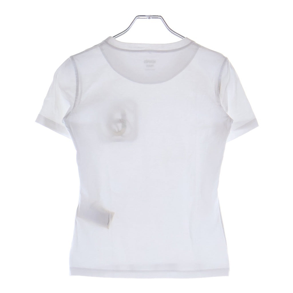 HERMES(エルメス) 23SS カノエ プリント 半袖 Tシャツ カットソー ホワイト レディース 3E4625DL