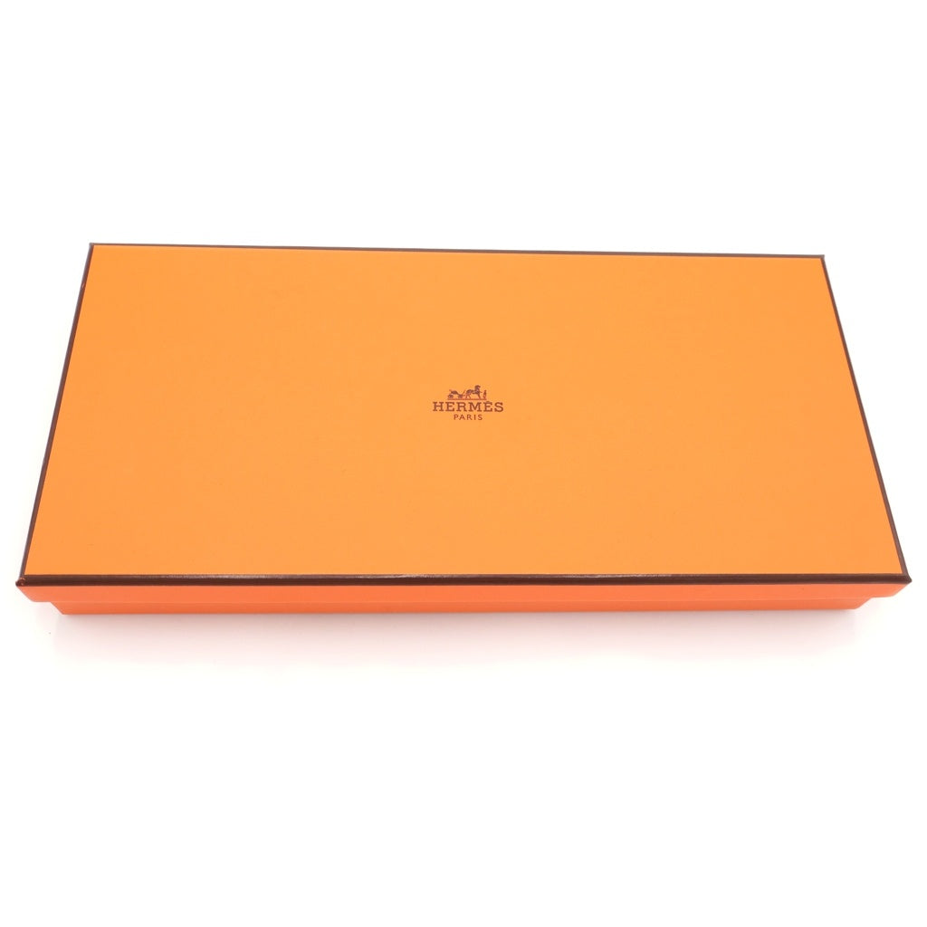 HERMES(エルメス) グランモール カシミヤ フリンジ マフラー オレンジ/ベージュ レディース
