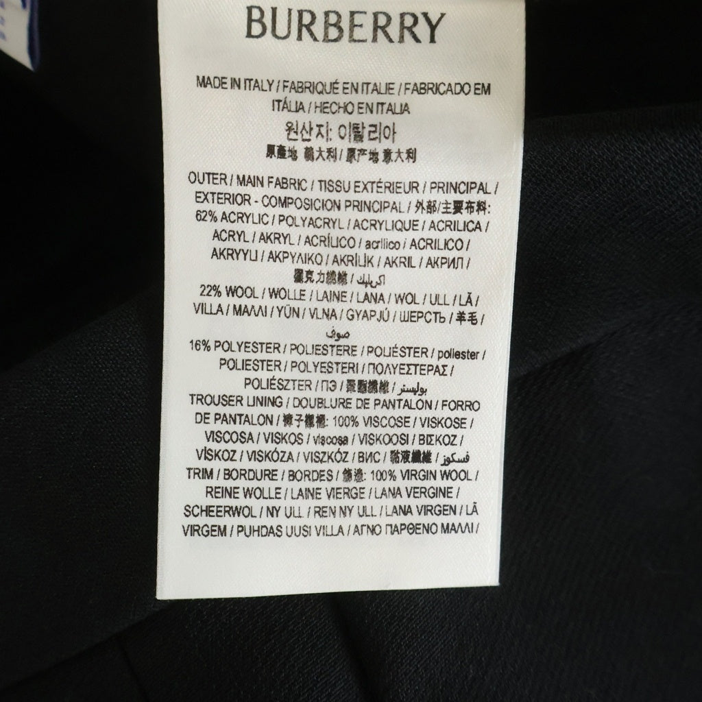 BURBERRY(バーバリー) □ワイドスラックス ブラック ナイロン×ウール