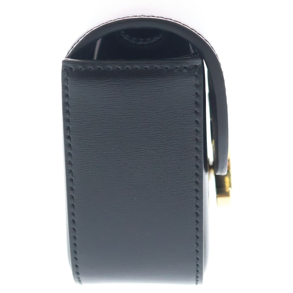 CELINE(セリーヌ) トリオンフ ミニクロード レザー ショルダーバッグ ゴールド金具 ブラック レディース