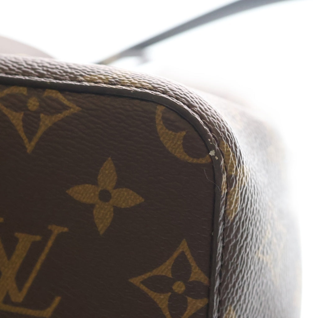 LOUIS VUITTON(ルイヴィトン) モノグラム ネオノエ ノワール×ブラウン PVCレザー ハンドバッグ ショルダーバッグ M44020 レディース