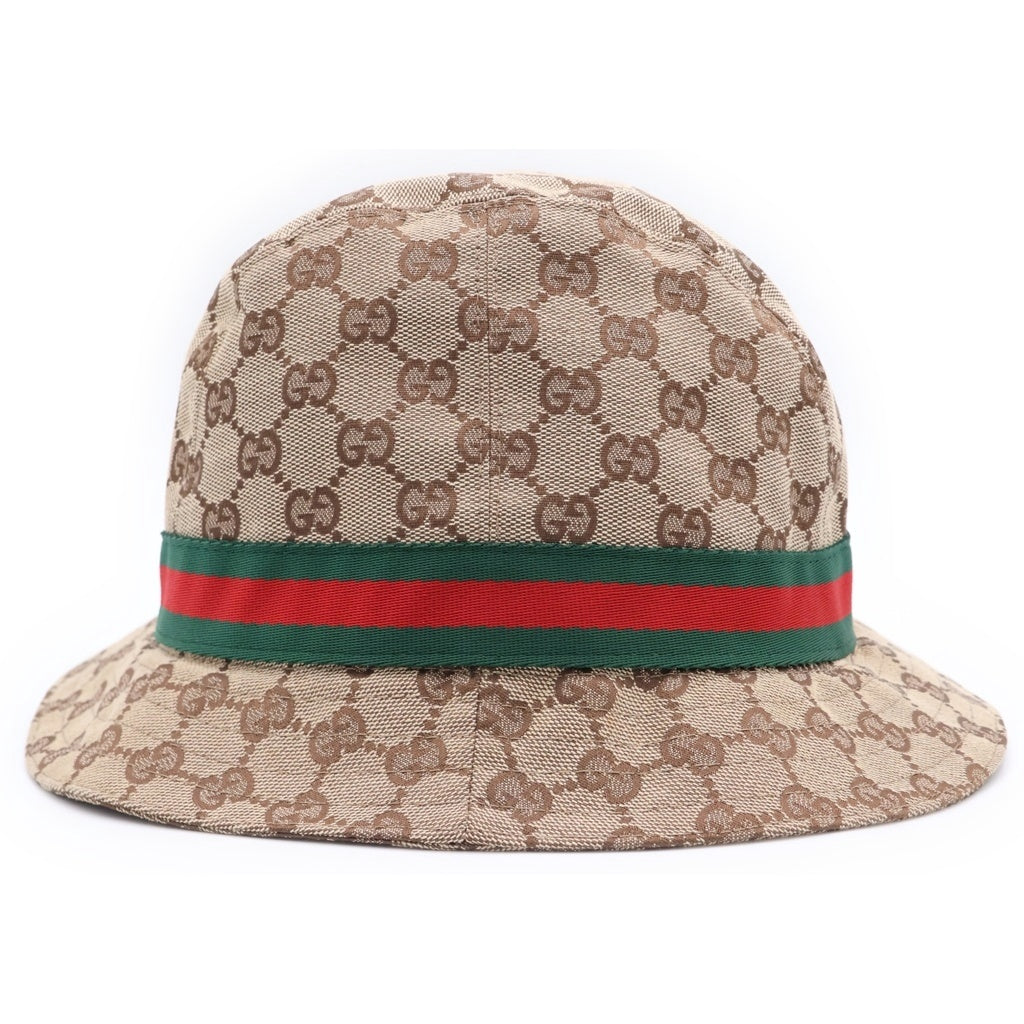 GUCCI(グッチ) GGキャンバス シェリー バケットハット ベージュ#XL