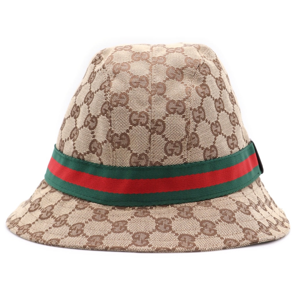 GUCCI(グッチ) GGキャンバス シェリー バケットハット ベージュ#XL