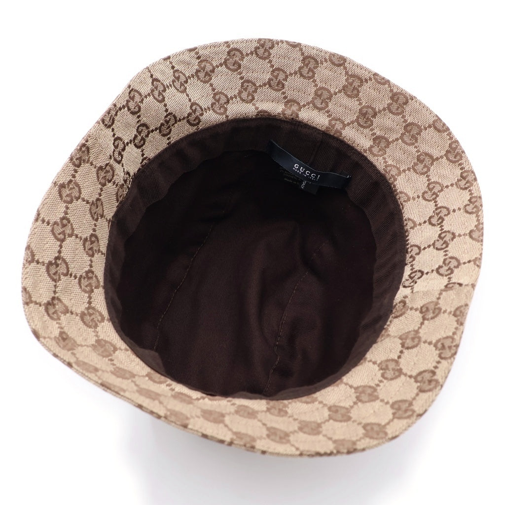 GUCCI(グッチ) GGキャンバス シェリー バケットハット ベージュ#XL
