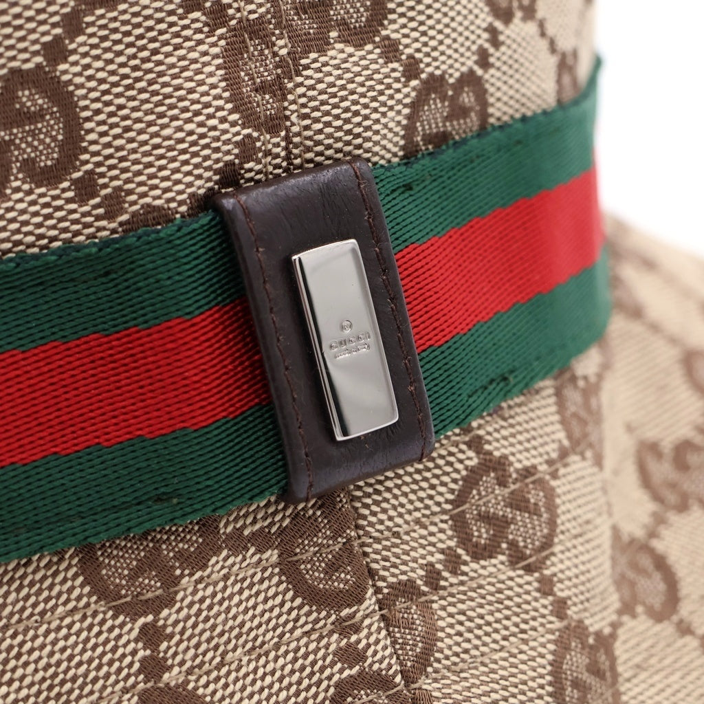 GUCCI(グッチ) GGキャンバス シェリー バケットハット ベージュ#XL