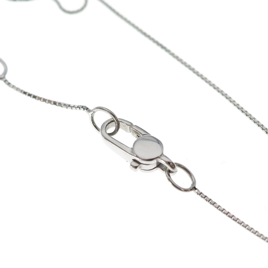 GUCCI(グッチ) ハートモチーフ ダイヤモンドネックレス ペンダント チェーン ホワイトゴールド K18WG 4.1g レディース
