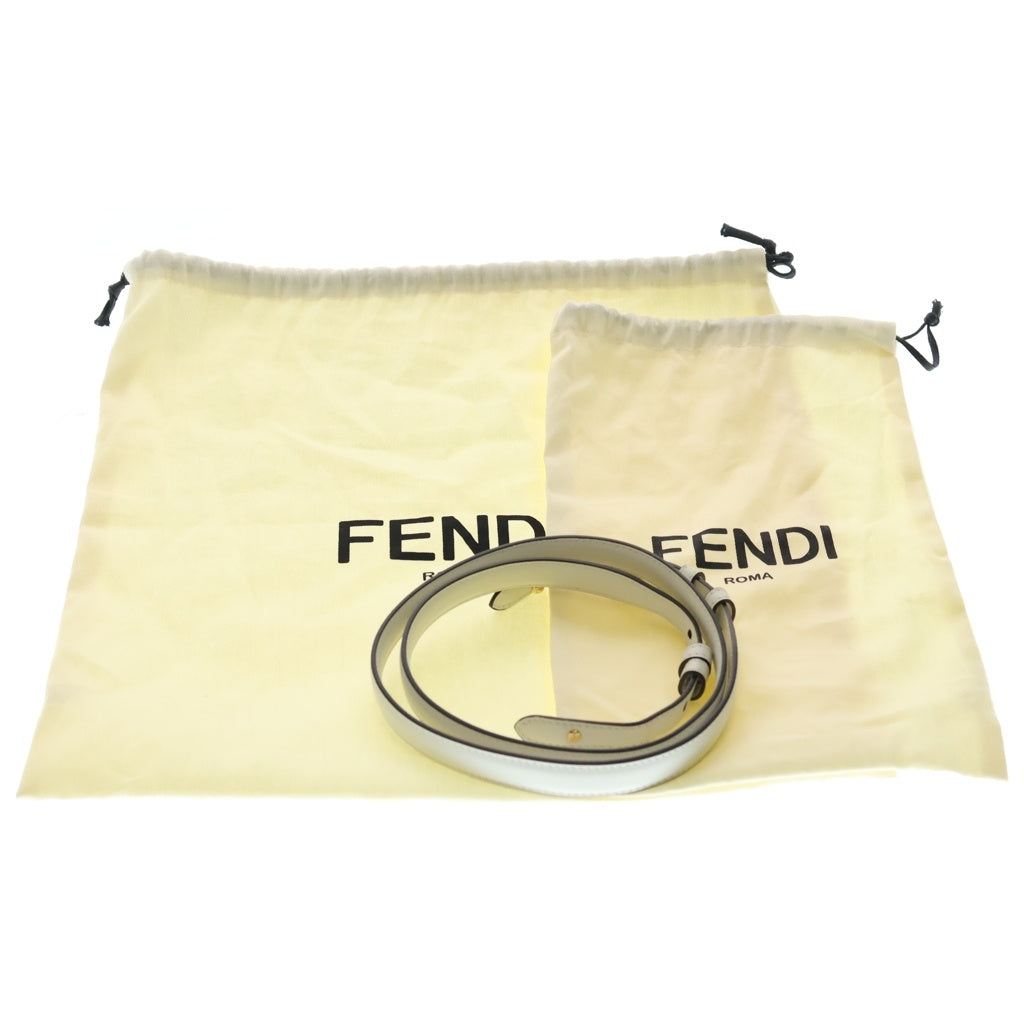FENDI(フェンディ) サンシャイン スモールトート 2WAYバッグ ハンドバッグ ショルダーバッグ ホワイト カーフ 8BH394 ゴールド金具 レディース