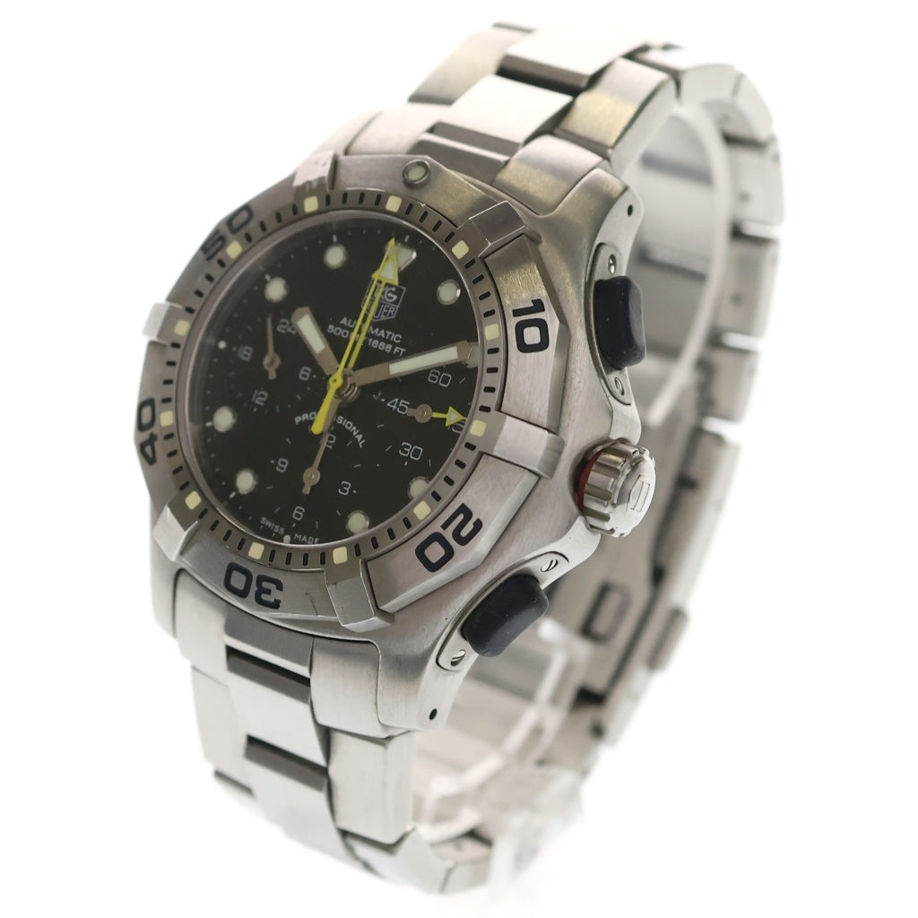 TAG HEUER(タグホイヤー) アクアグラフ インデックス文字盤 ブラック文字盤 ステンレス 自動巻き SS/AT CN211A 腕時計