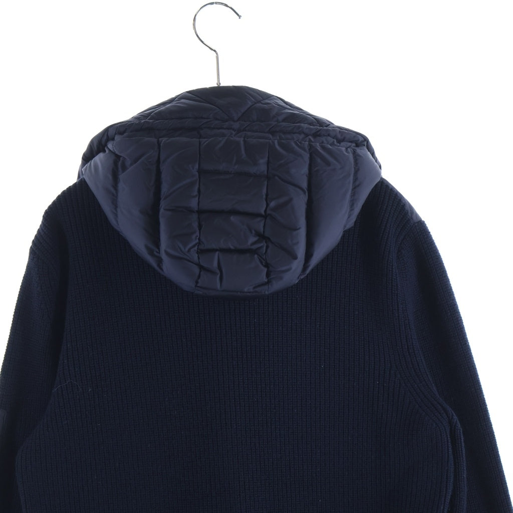 MONCLER(モンクレール) 切り替えしニット ダウンジャケット ブラック×ネイビー ナイロン M C20919402800 94789