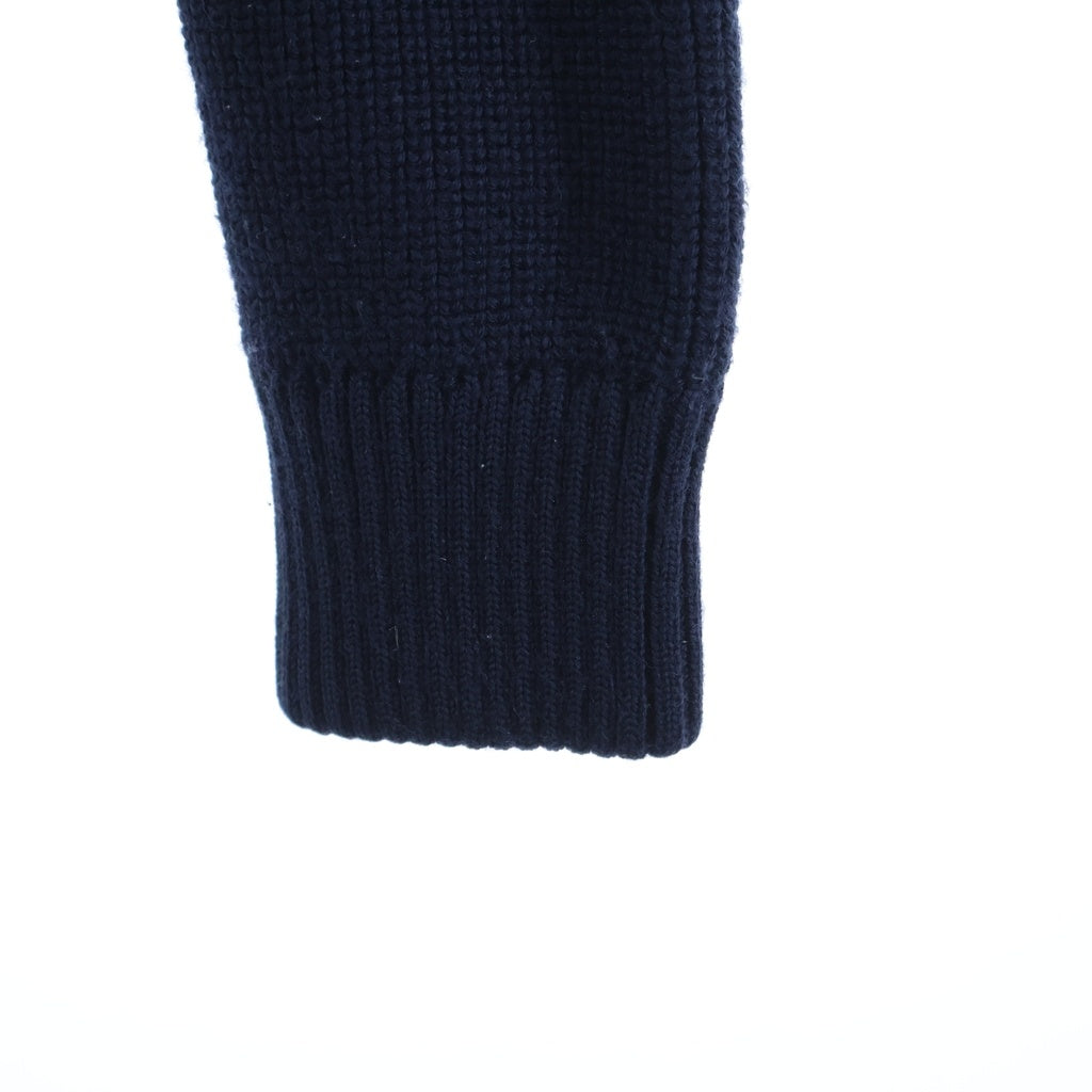 MONCLER(モンクレール) 切り替えしニット ダウンジャケット ブラック×ネイビー ナイロン M C20919402800 94789