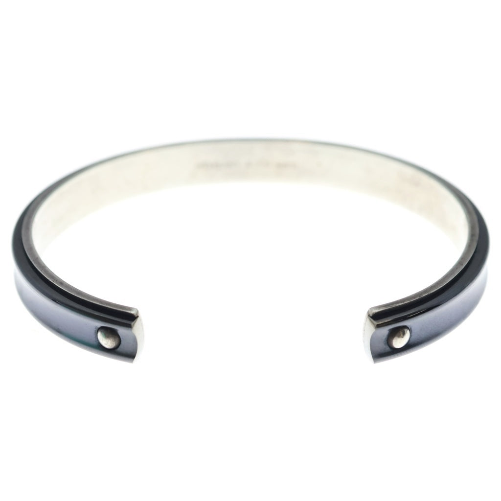 TIFFANY & Co.(ティファニー) 1837 ナロー バングル ブレスレット ブラック×シルバー SV925×Ti 29.7g レディース