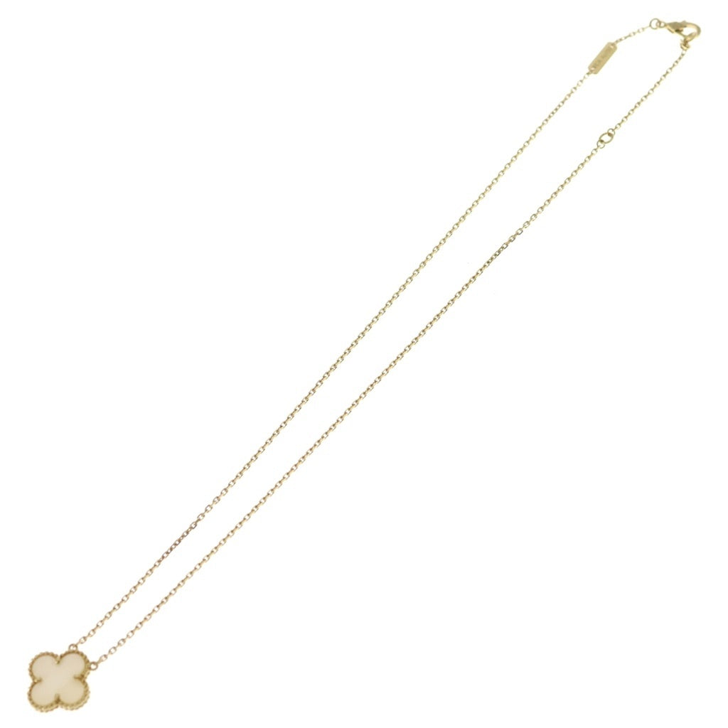 Van Cleef & Arpels(ヴァンクリーフアンドアーペル) ヴィンテージアルハンブラ マザーオブパール ネックレス イエローゴールド 18KYG VCARA45900 ジュエリー レディース