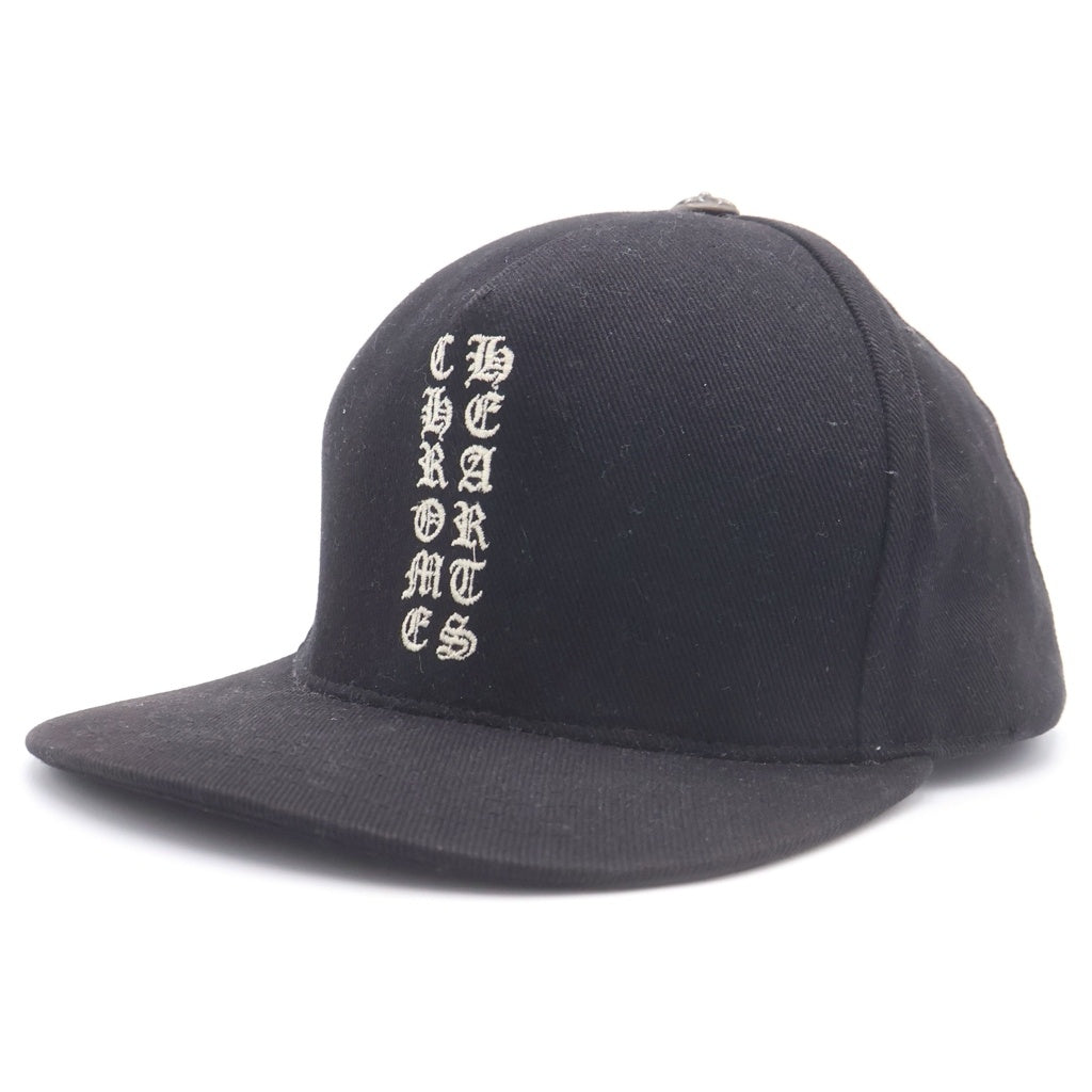 CHROME HEARTS(クロムハーツ) バーティカルロゴ デニム ベースボールキャップ 帽子 ブラック