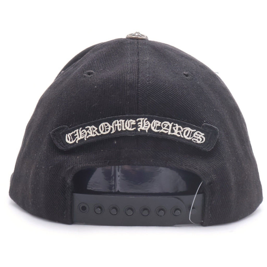 CHROME HEARTS(クロムハーツ) バーティカルロゴ デニム ベースボールキャップ 帽子 ブラック