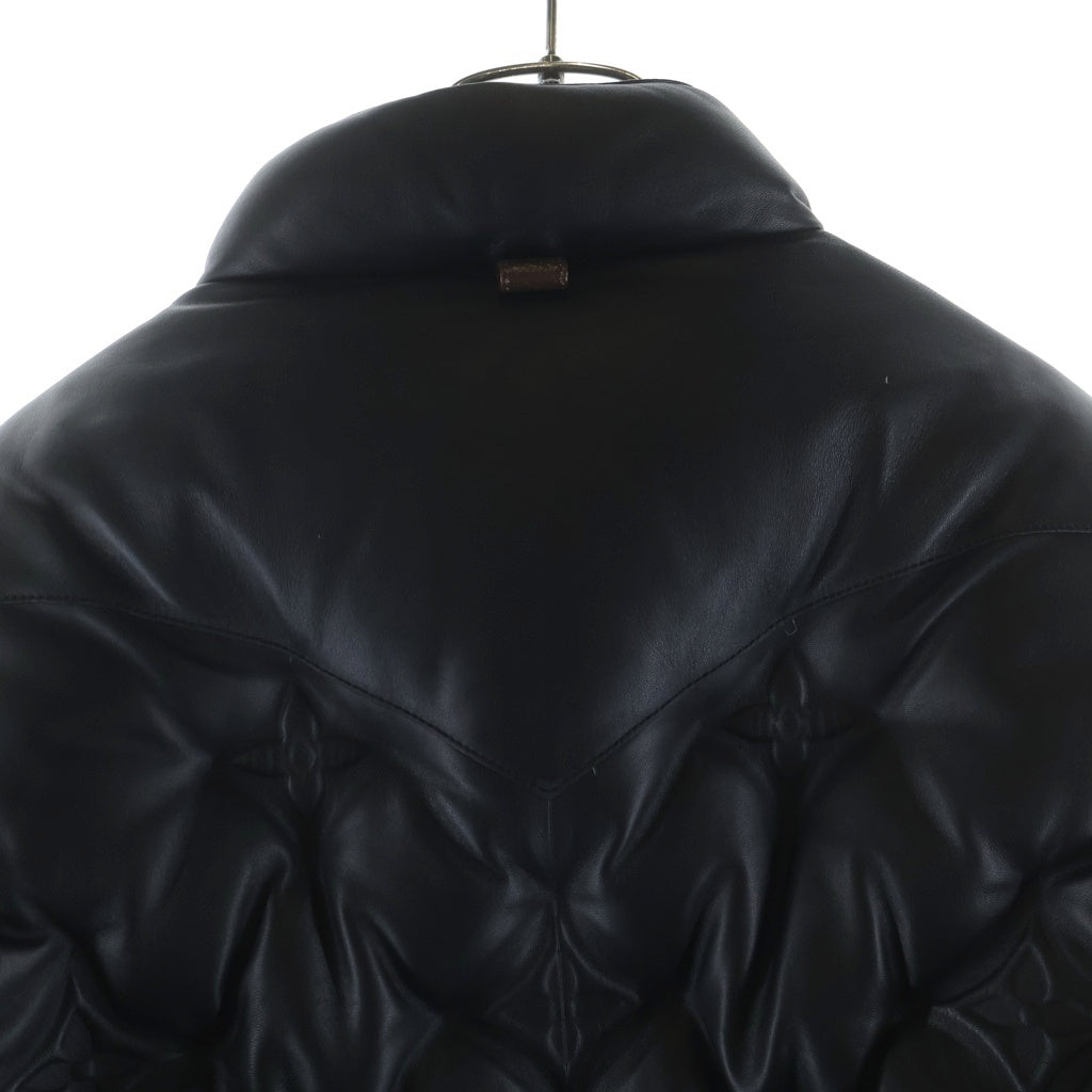 LOUIS VUITTON(ルイヴィトン) モノグラム キルティング ダウンジャケット ブラック レーヨン #38 RM192M NOH FHLC02 レディース