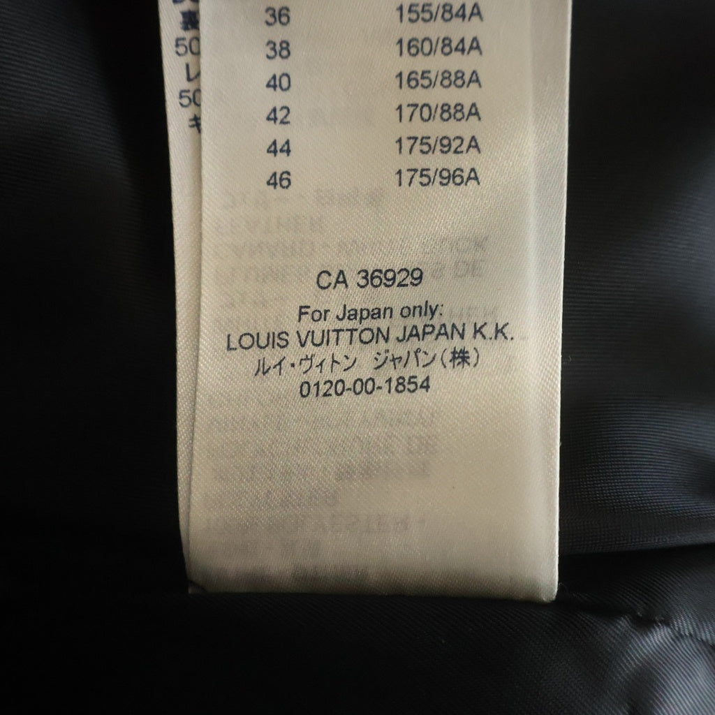 LOUIS VUITTON(ルイヴィトン) モノグラム キルティング ダウンジャケット ブラック レーヨン #38 RM192M NOH FHLC02 レディース