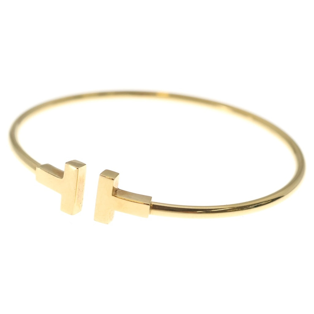 TIFFANY & Co.(ティファニー) Tワイヤー Au750 K18YG ブレスレット バングル イエローゴールド レディース
