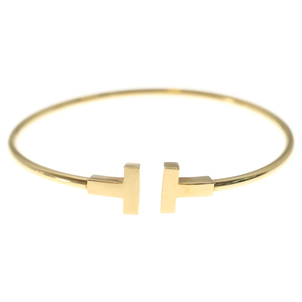 TIFFANY & Co.(ティファニー) Tワイヤー Au750 K18YG ブレスレット バングル イエローゴールド レディース