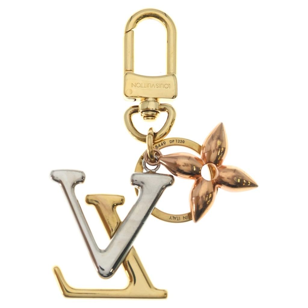 LOUIS VUITTON(ルイヴィトン) ポルトクレ LVニューウェーブ キーリング バッグチャーム キーチャーム ゴールド×シルバー×ピンクゴールド M68449