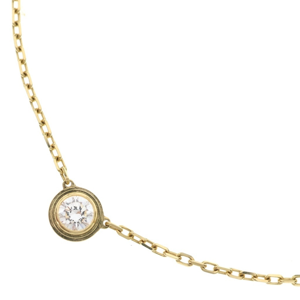 Cartier(カルティエ) ダムール LM ディアマンレジェ ダイヤモンド Au750 K18YG ネックレス ペンダント イエローゴールド レディース
