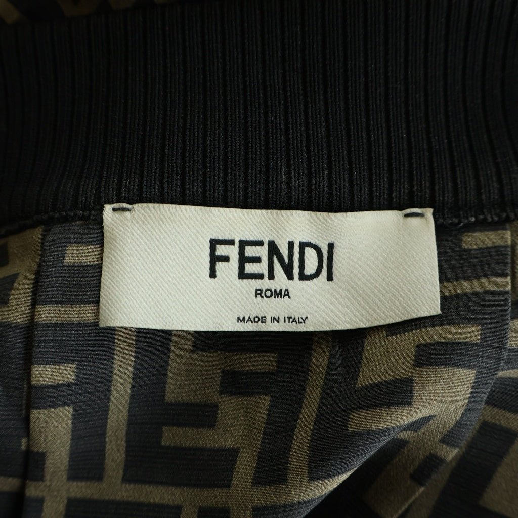 FENDI(フェンディ) ズッカ総柄 シルク プリーツ ロング スカート