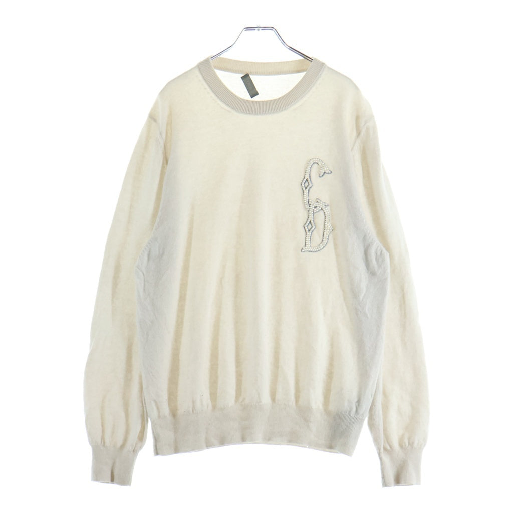 Christian Dior(クリスチャンディオール) 23AW カシミヤ ニット セーター パール ホワイト 343M640AT721
