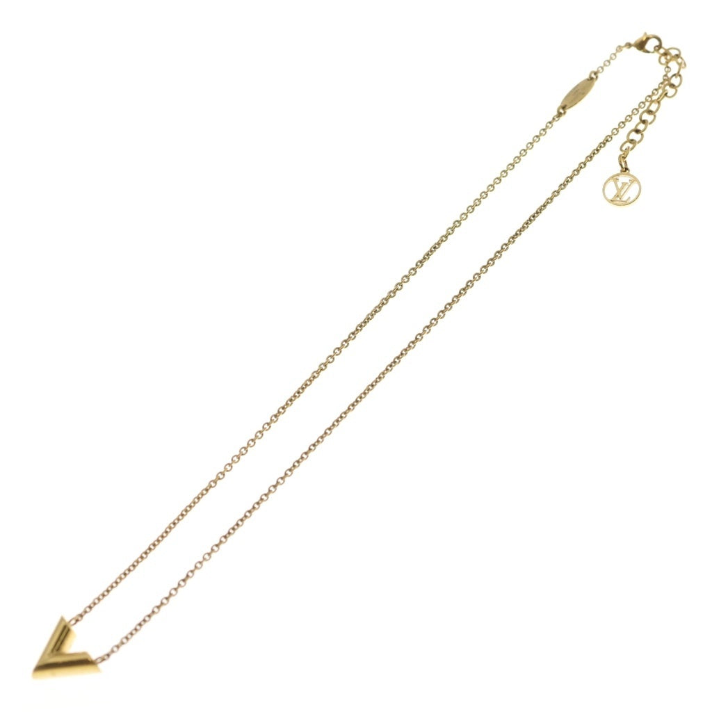 LOUIS VUITTON(ルイヴィトン) エセンシャルV ネックレス ペンダント チェーン ゴールド GP M61083 レディース