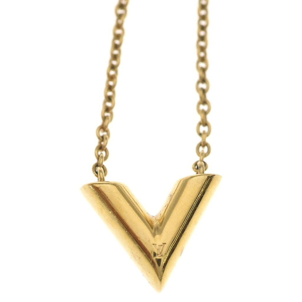 LOUIS VUITTON(ルイヴィトン) エセンシャルV ネックレス ペンダント チェーン ゴールド GP M61083 レディース