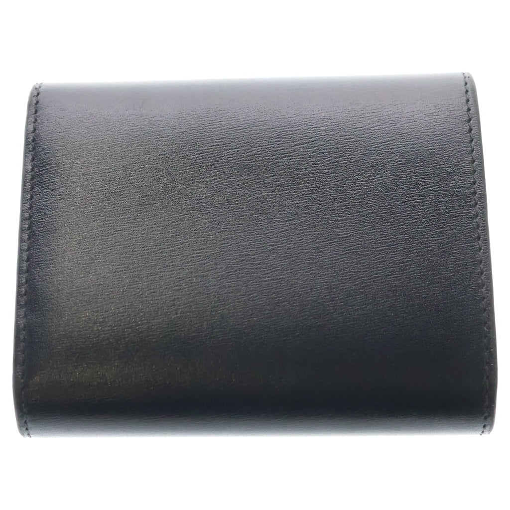 CELINE(セリーヌ) トリオンフ スモール 三つ折り コンパクトウォレット レザー 財布 ブラック 10D78 レディース