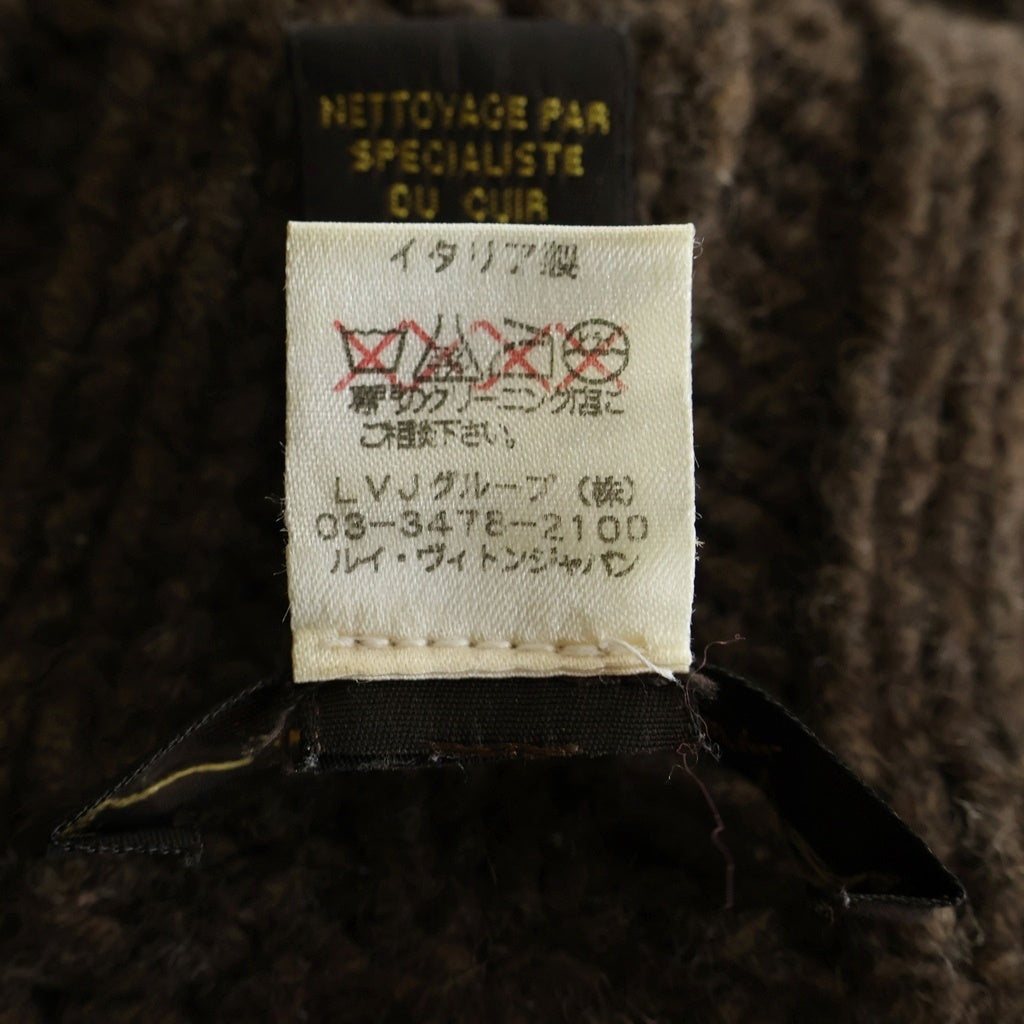 LOUIS VUITTON(ルイヴィトン) ハーフジップドライバーズニット ブラウン #L レディース