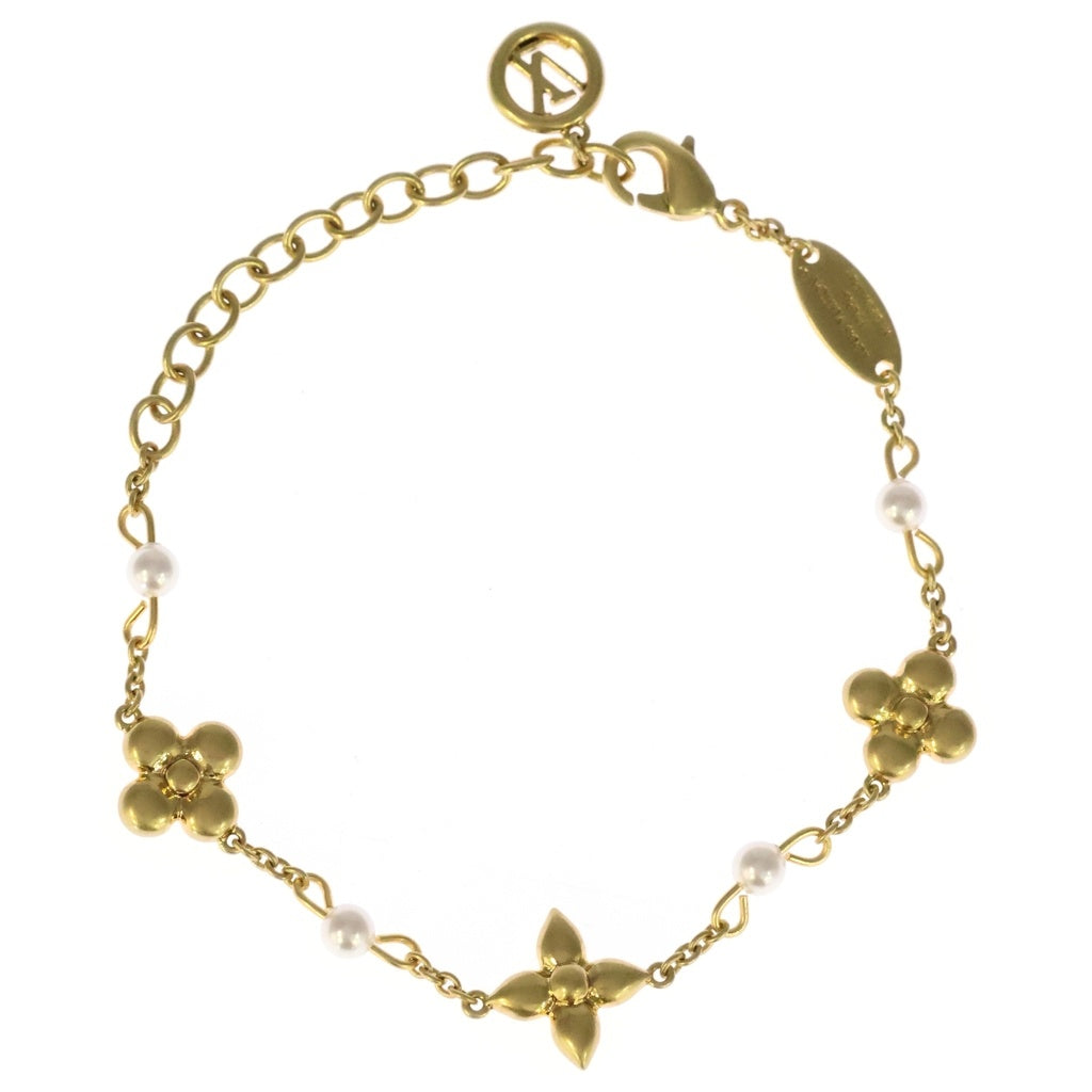 LOUIS VUITTON(ルイヴィトン) ルイザ ブレスレット ゴールド YG×フェイクパール GP M1429A レディース