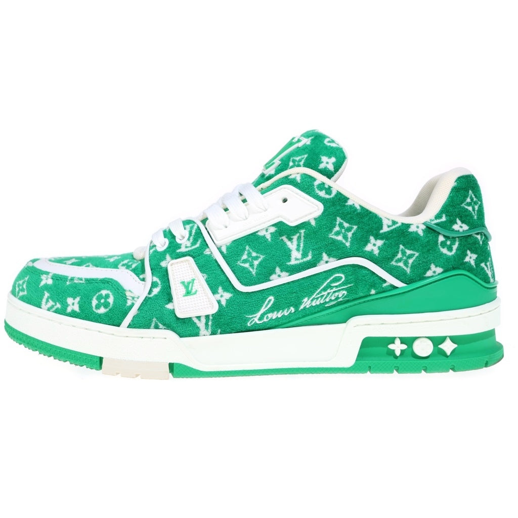 LOUIS VUITTON(ルイヴィトン) 23SS LVトレイナーライン ファブリック モノグラム テキスタイル ローカットシューズ スニーカー グリーン LD0233