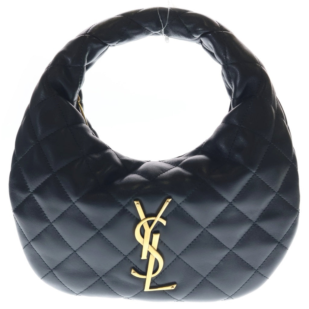 SAINT LAURENT PARIS(サンローランパリ) イカリーノ レザー ゴールド金具 ハンドバッグ 851689 ブラック レディース