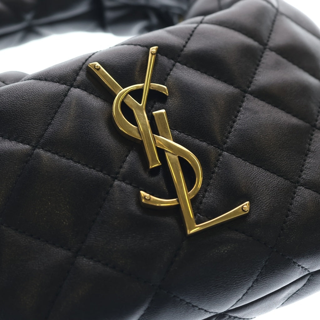 SAINT LAURENT PARIS(サンローランパリ) イカリーノ レザー ゴールド金具 ハンドバッグ 851689 ブラック レディース