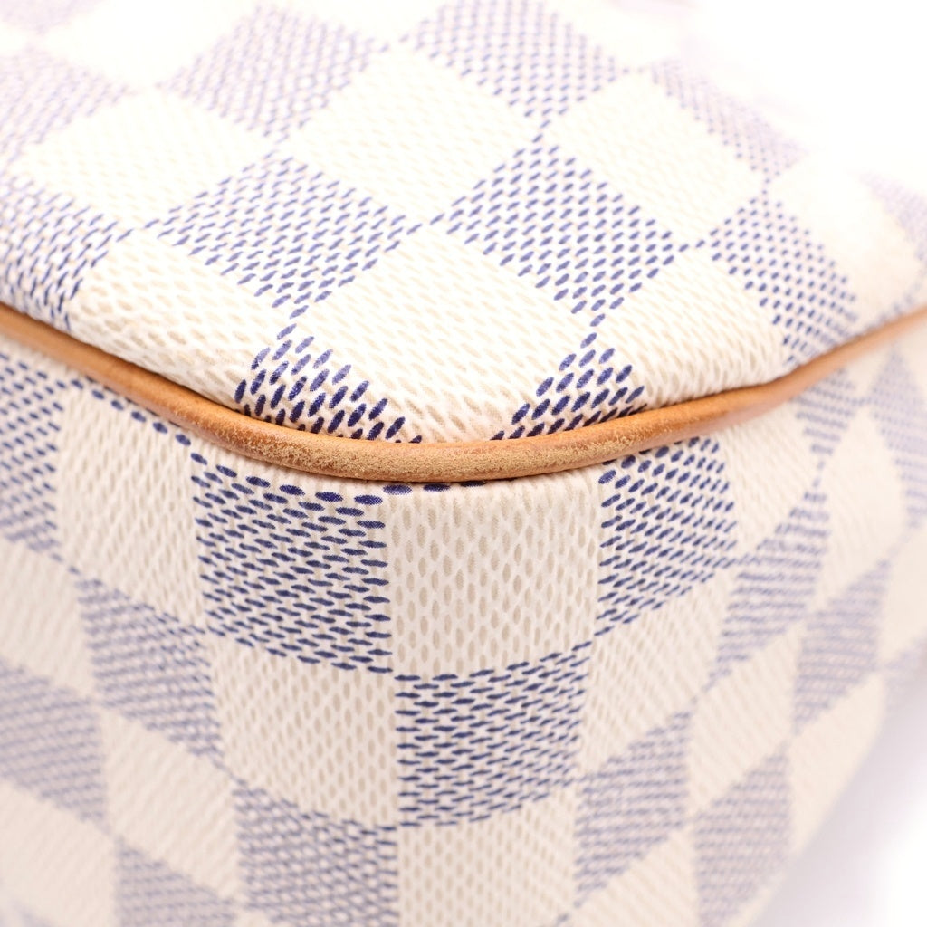 LOUIS VUITTON(ルイヴィトン) ダミエアズール シラクーサPM ショルダーバッグ ブラウン×アイボリー レザー×PVC N41113 ゴールド金具 レディース