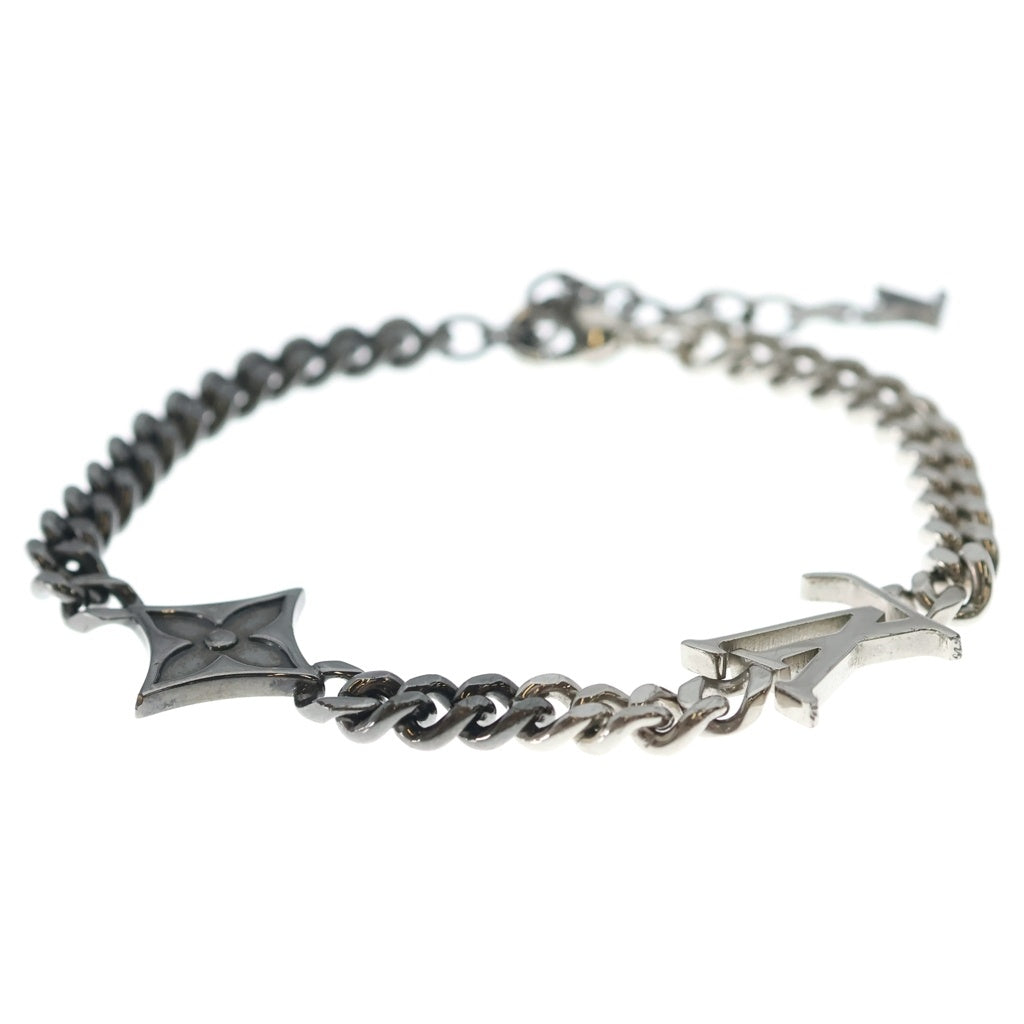 LOUIS VUITTON(ルイヴィトン) LVインスティンクト ブレスレット シルバー×ブラック M00508 OB5204 レディース
