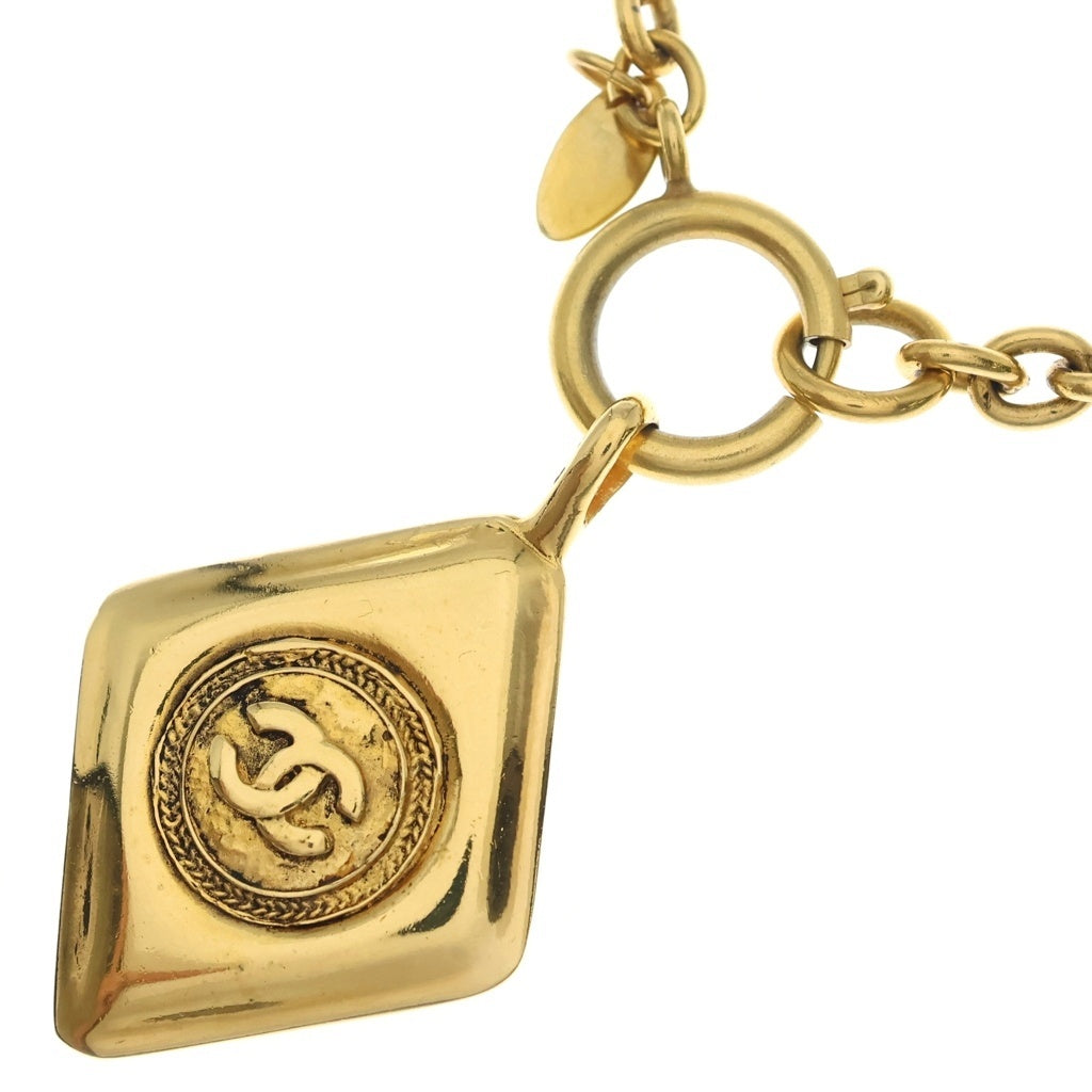 CHANEL(シャネル) ココマーク ひし形 ネックレス GP 箱