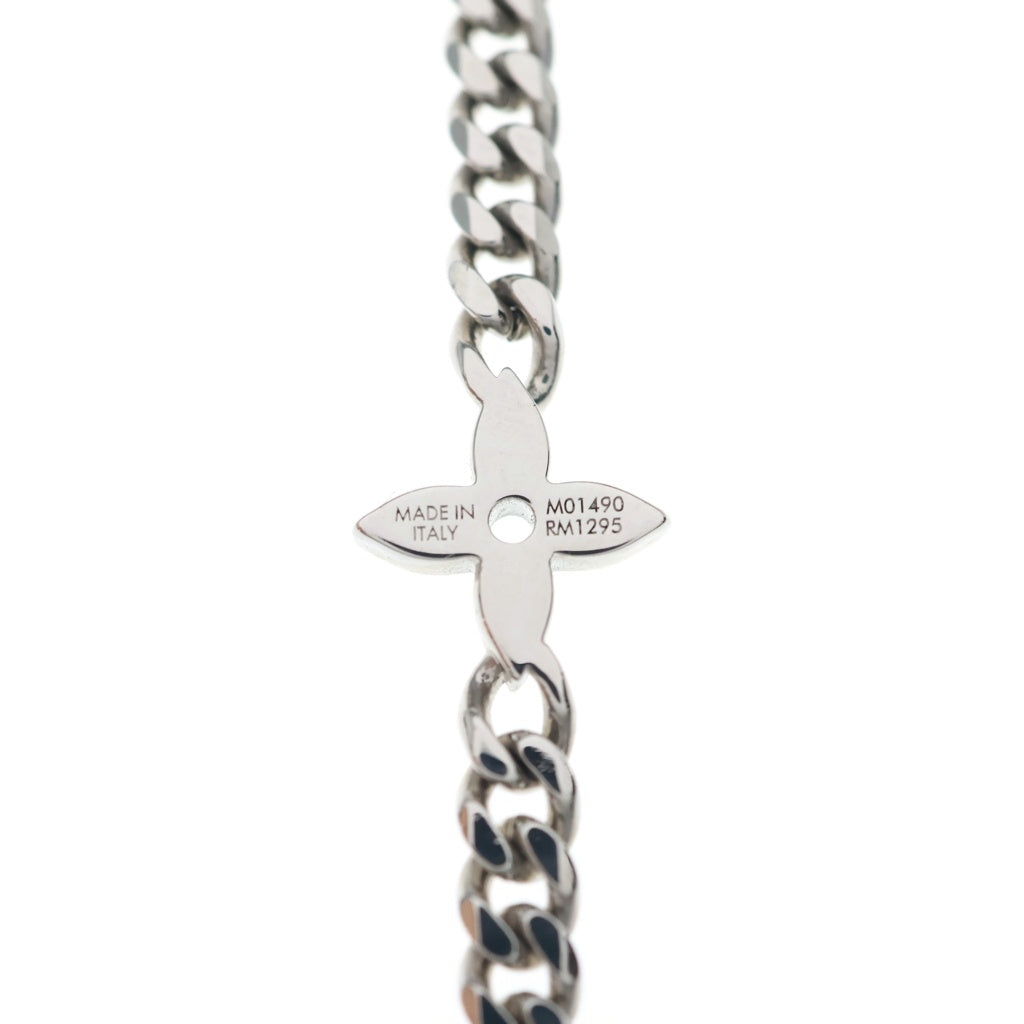 LOUIS VUITTON(ルイヴィトン) モノグラム ロウ ネックレス ペンダント チェーン シルバー M01490
